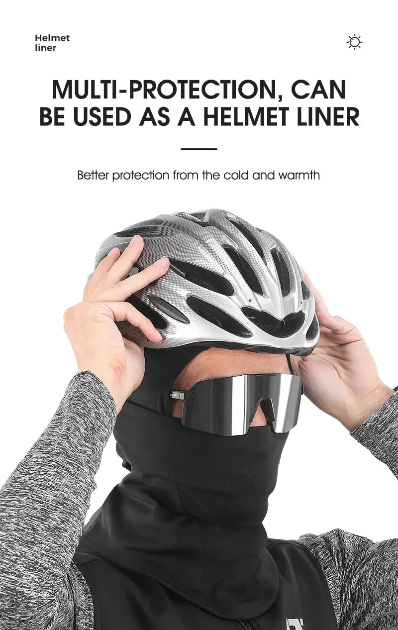 West biking breathable balaclava hat for men - uv protection windproof ice silk material