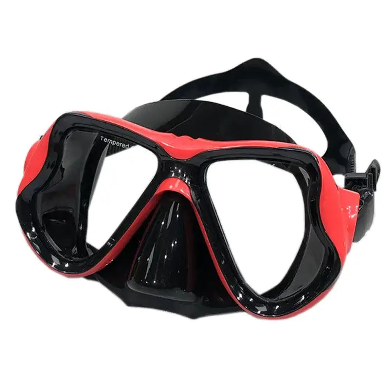 Scuba snorkel diving mask - professional snorkeling goggles for adults - tempered glass lens