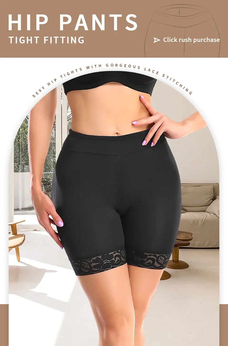 Big booty shapewear | padded panties for women | natural-looking enhancer