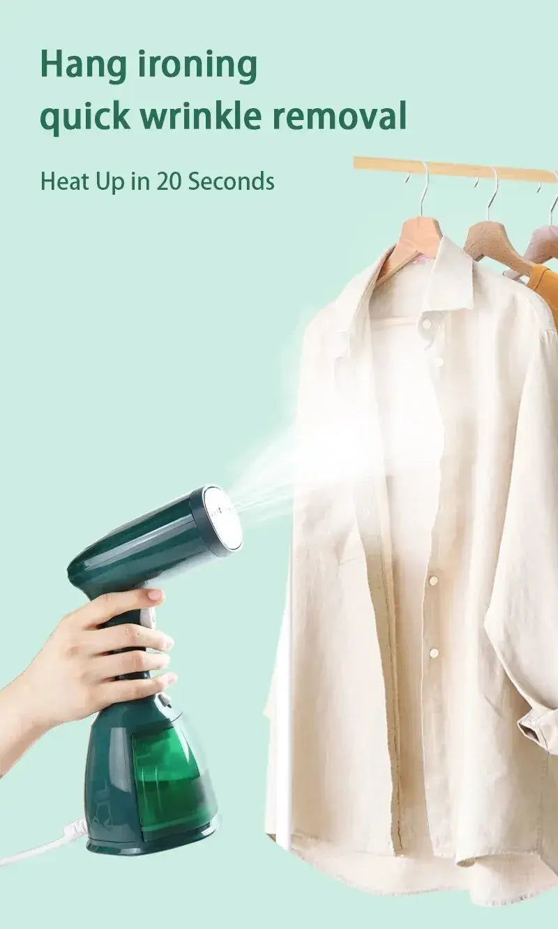 Garment Steamers 280ml Handheld Fabric Steamer 7 Holes 20 Seconds Fast-Heat 1500W Garment Steamer for Home Travelling