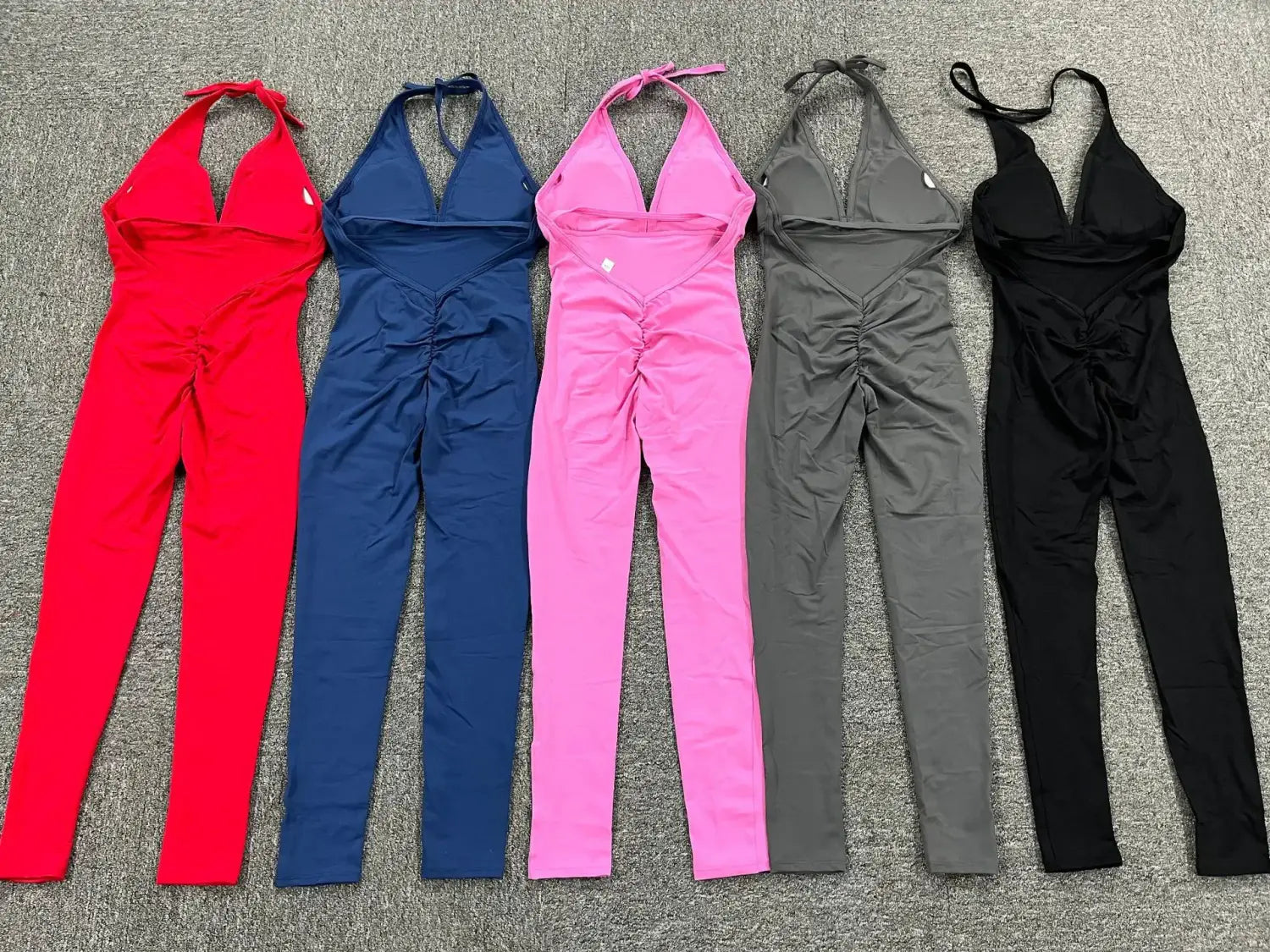 Sporty jumpsuit woman short lycra fitness overalls with padding workout clothes for women gym sets