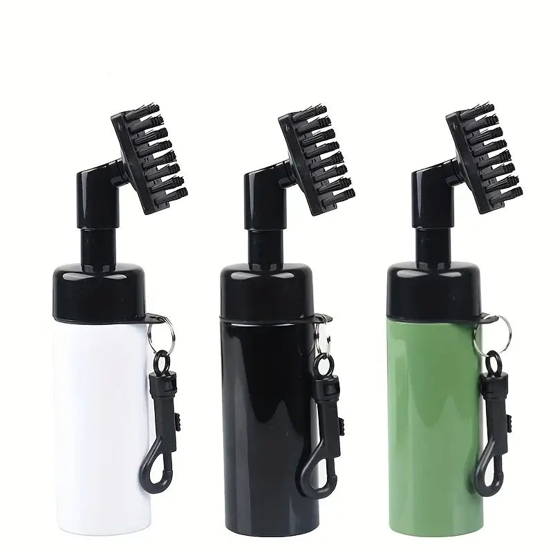 1pc Golf Club Cleaner Groove Tube Golf Brush Golf Club Brush with Leakproof Reservoir Tube Squeeze Bottle for Easy