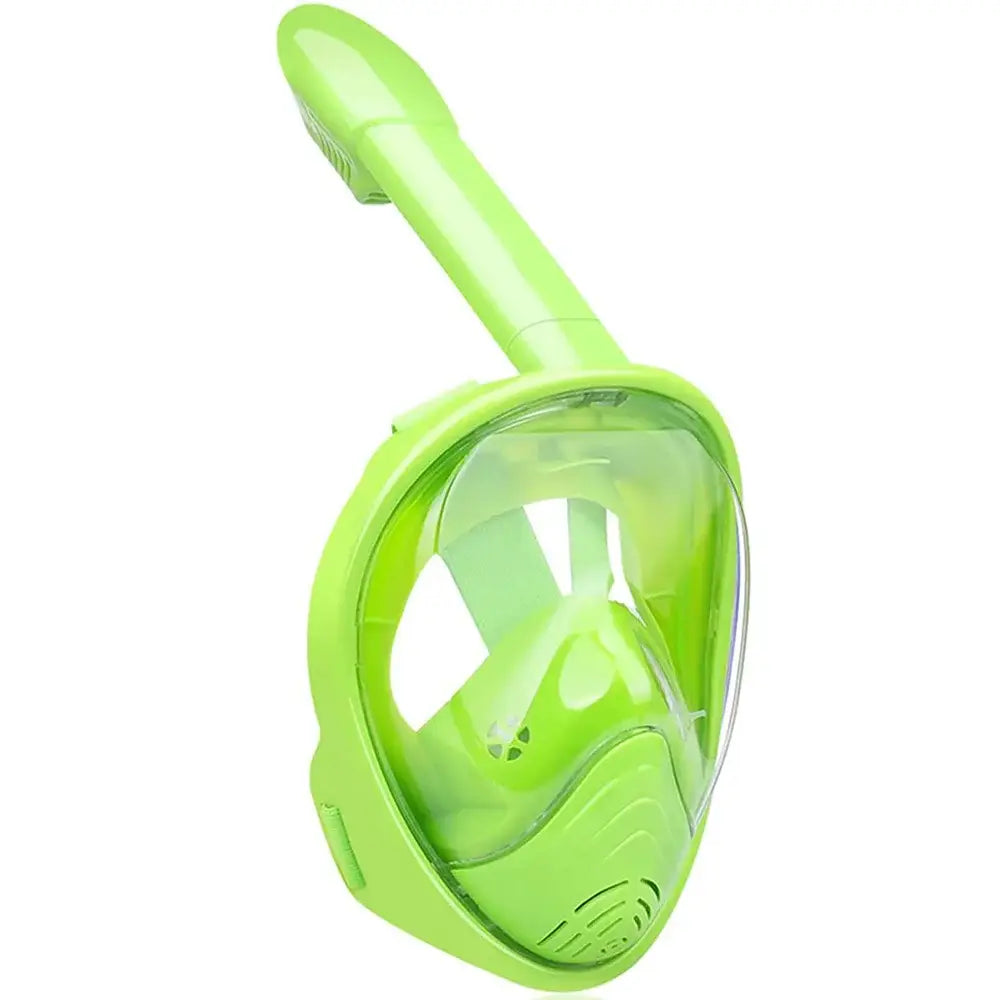 Full Face Snorkel Mask with Detachable Camera Mount - Wide View Anti-Fog Anti-Leak - Adult & Kids