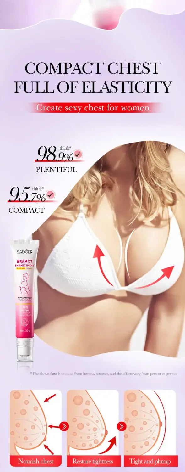 Natural breast enlargement cream lift firm breast improve sagging massage chest rapidly growth