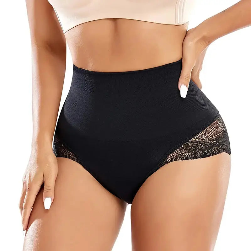 Tummy Control Panty for Women Shapewear High Waist Trainer Butt Lifter Slimming Body Shaper Corset Lace Shaping Briefs