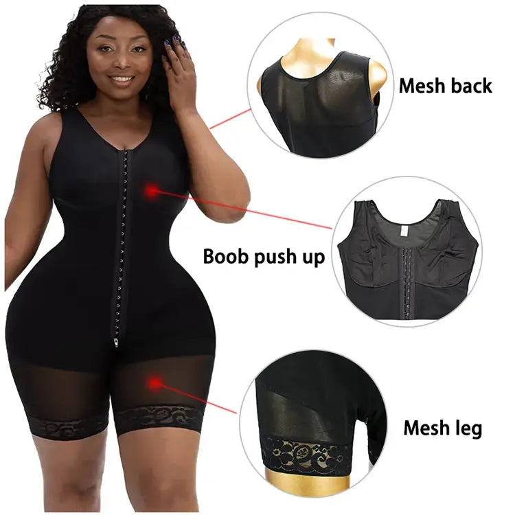 Full Body Shapewear Compression Girdle Fajas Colombian Corrective Underwear Tummy Control Shaper Butt Lift Slim Corset