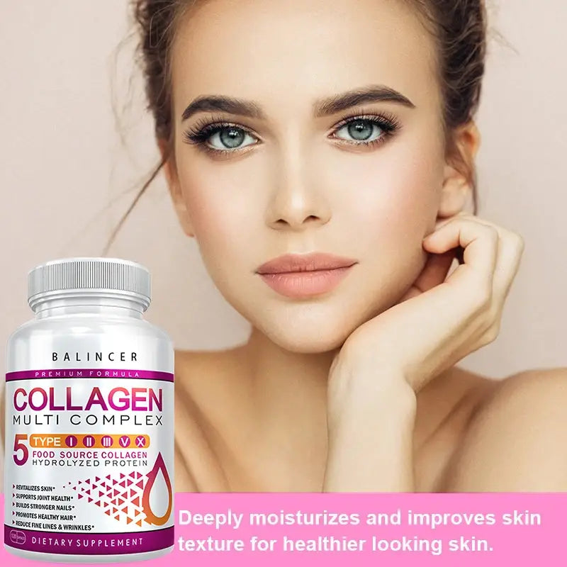 Collagen complex - for skin care reduce fine lines and wrinkles firm skin support hair joint