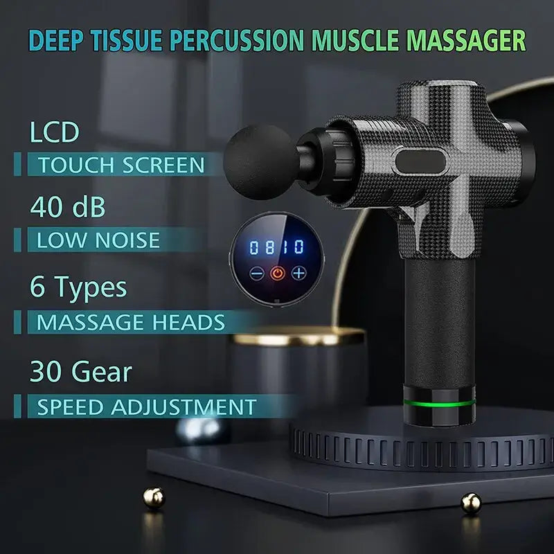 Deep tissue massage gun - portable facial muscle massager