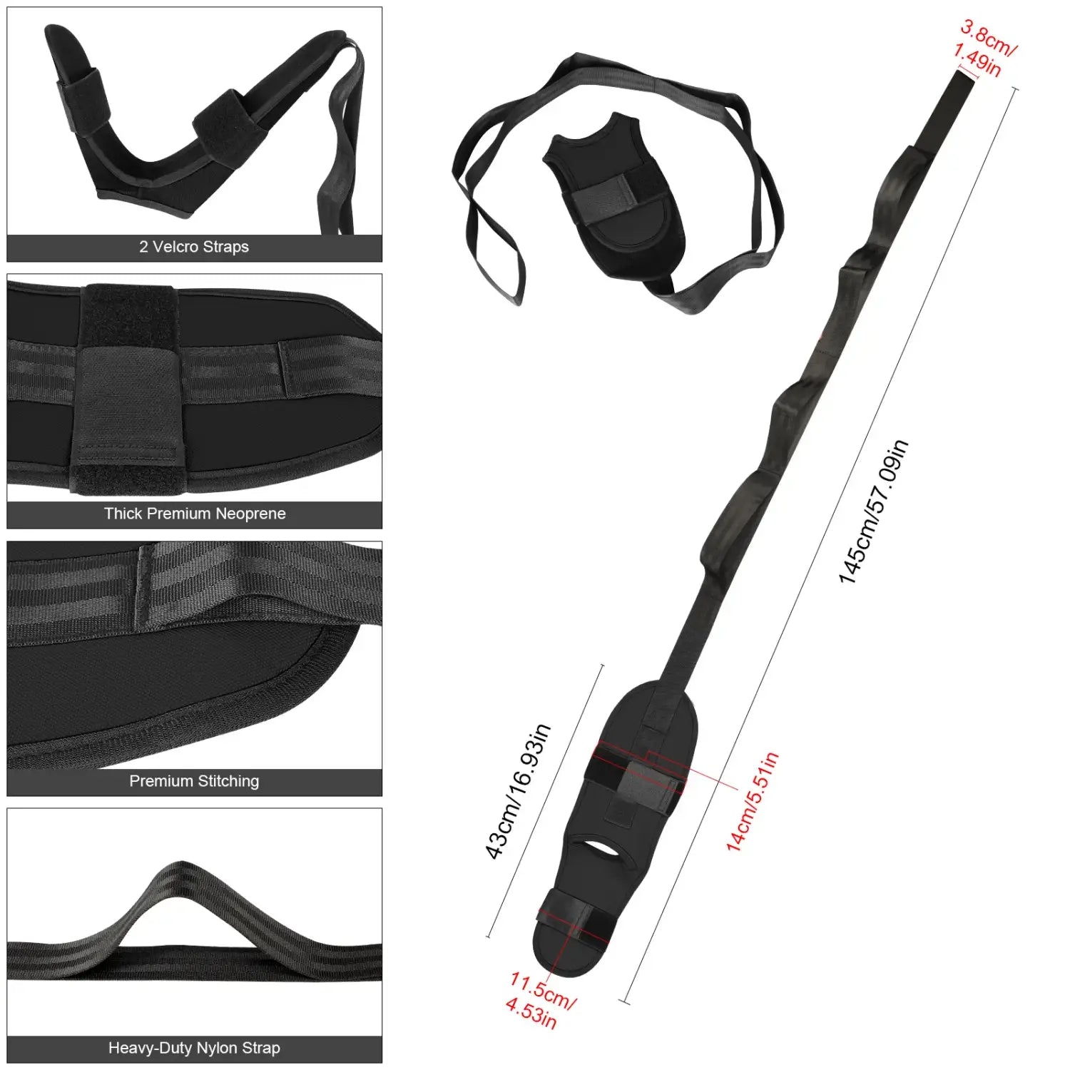 Fascia Stretcher Finally Flexible Again Yoga Strap Belt Trainning And Exercise Stroke Hemiplegia Rehabilitation Leg