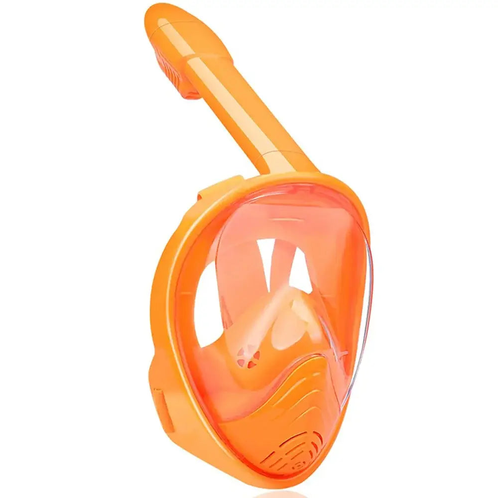 Full Face Snorkel Mask with Detachable Camera Mount - Wide View Anti-Fog Anti-Leak - Adult & Kids