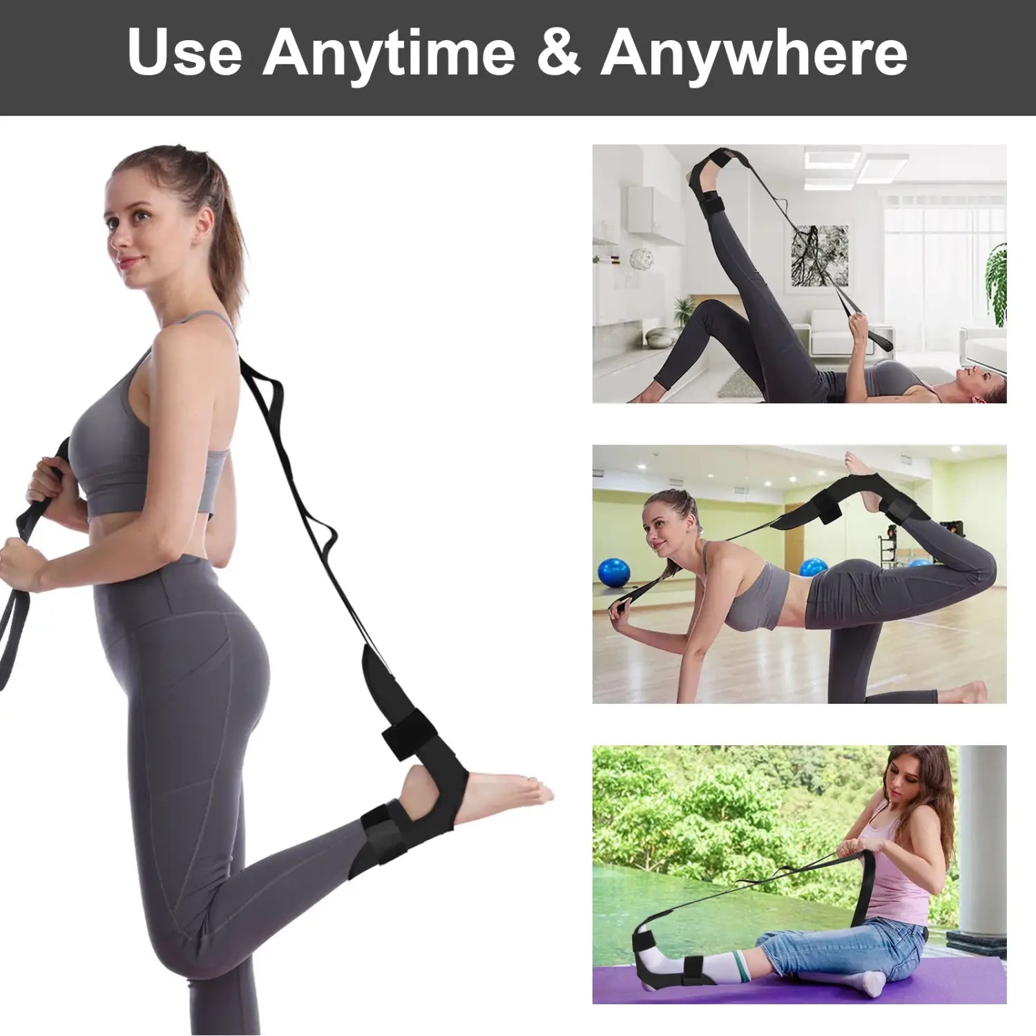 Fascia Stretcher Finally Flexible Again Yoga Strap Belt Trainning And Exercise Stroke Hemiplegia Rehabilitation Leg