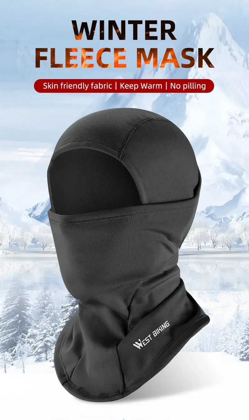 West biking breathable balaclava hat for men - uv protection windproof ice silk material