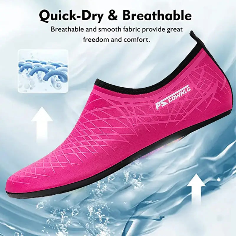 Swim shoes for women men - quick-dry aqua socks for beach pool yoga - barefoot exercise wear