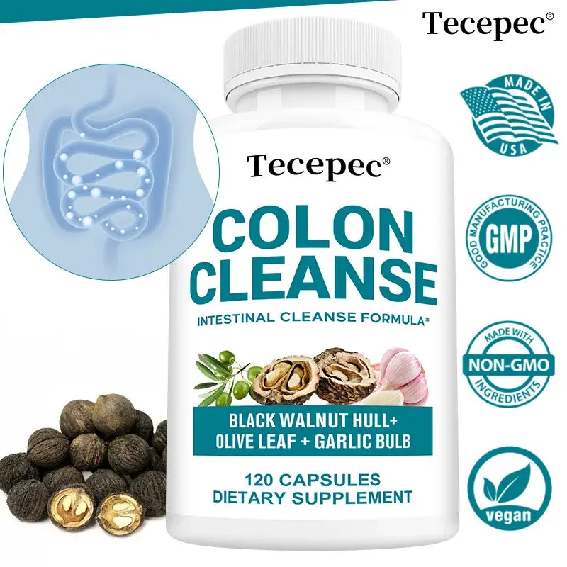 Colon Cleansing Capsules - Cleansing Detoxification Balance Digestion and Intestinal Health Healthy Digestion Metabolism