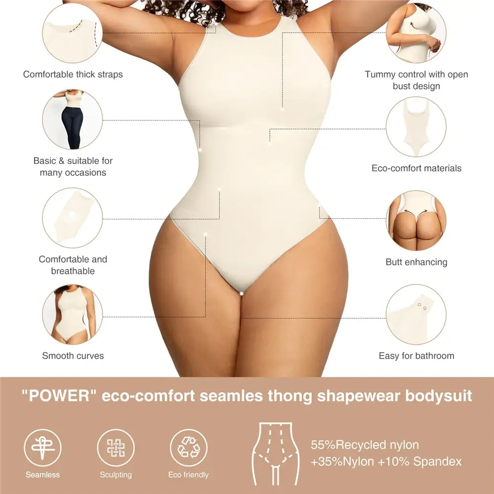 Women’s Sexy Thong Shapewear - Tummy Control Body Shaper