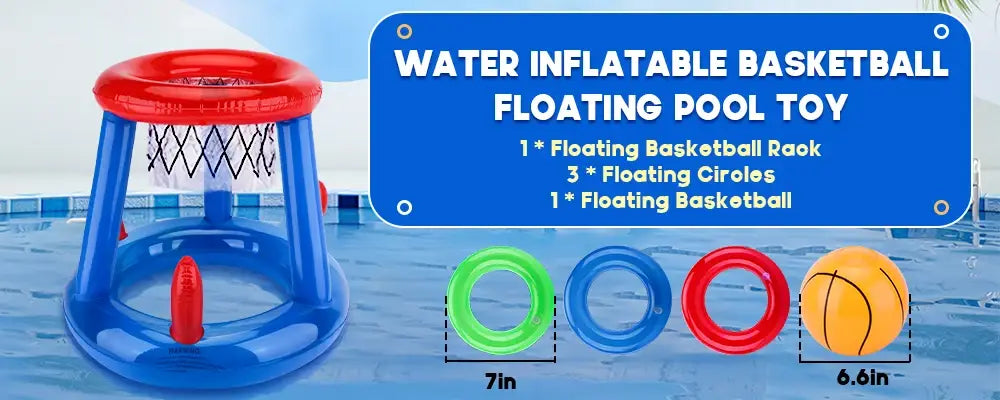 Outdoor swimming pool beach accessories inflatable ring throwing ferrule game set floating pool