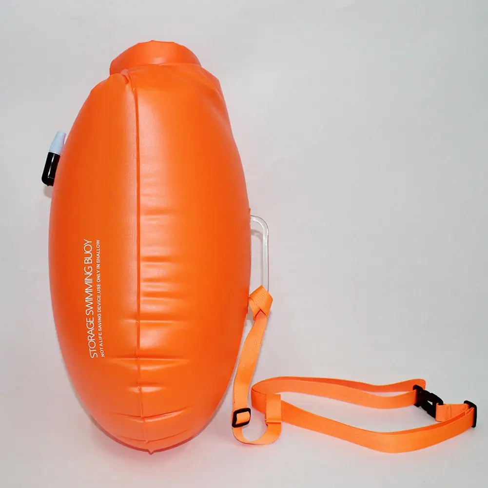 20L Safety Swimming Buoy PVC Inflatable Drifting Rafting Bag with Belt 12KG Buoyancy Lightweight for Water Sports