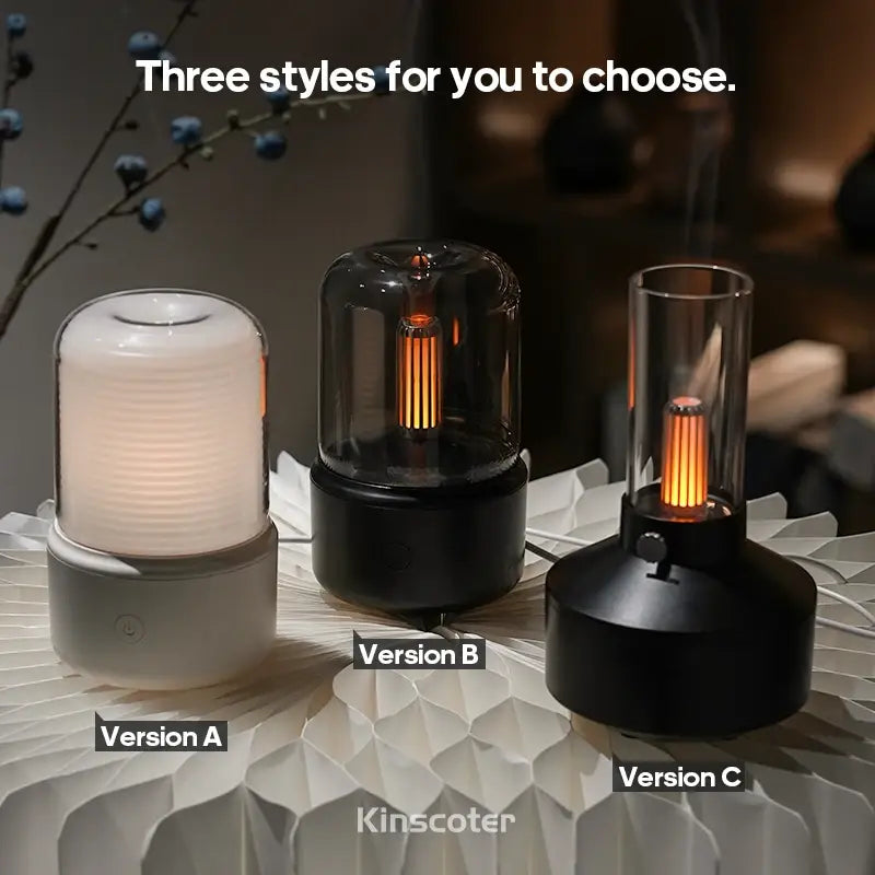 Kinscoter portable mini aroma diffuser usb air humidifier essential oil night light cold mist maker