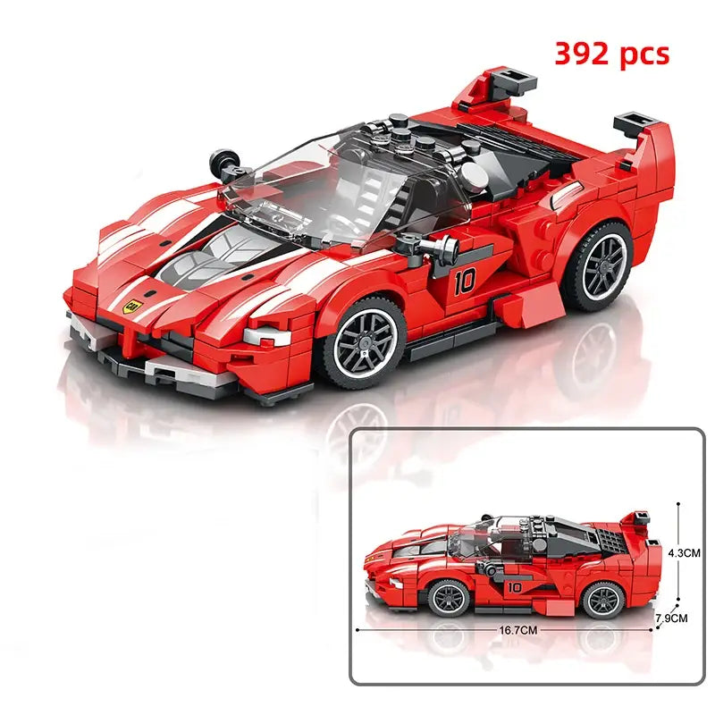 City Technical Car Speed Champion Sports Racing Car Vehicle Racer Moc Building Blocks Educational Toys