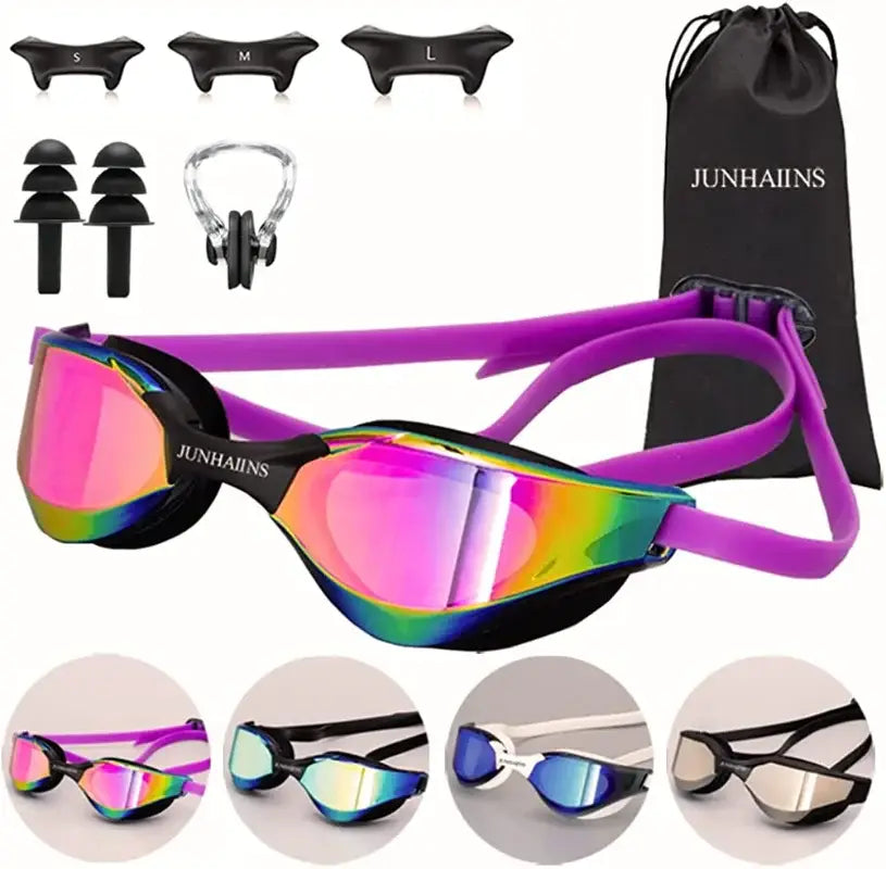 Swimming Goggles Glasses,Professional Anti Fog No Leaking UV Protection Racing Swim Goggles For Women Men Adult Youth