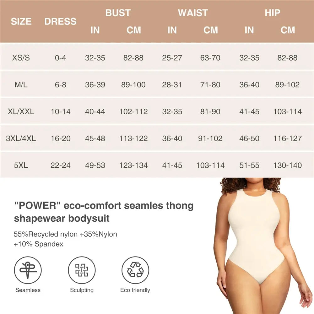 Women’s Sexy Thong Shapewear - Tummy Control Body Shaper