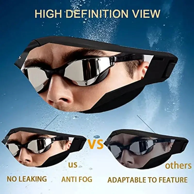 Swimming Goggles Glasses,Professional Anti Fog No Leaking UV Protection Racing Swim Goggles For Women Men Adult Youth