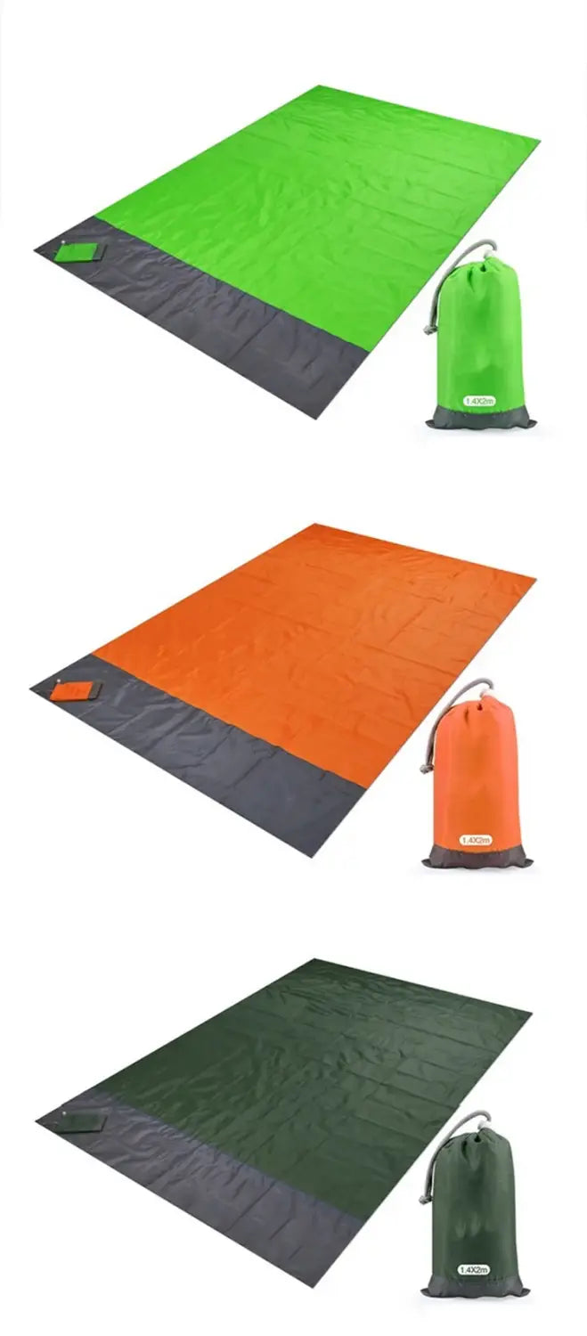 PACOONE Waterproof Beach Blanket Outdoor Portable Picnic Mat Camping Ground Mat Mattress Camping Camping Bed Sleeping