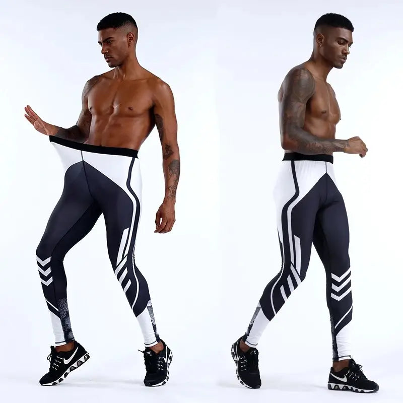 Men’s running leggings sportswear quick dry gym fitness tights workout training jogging sports