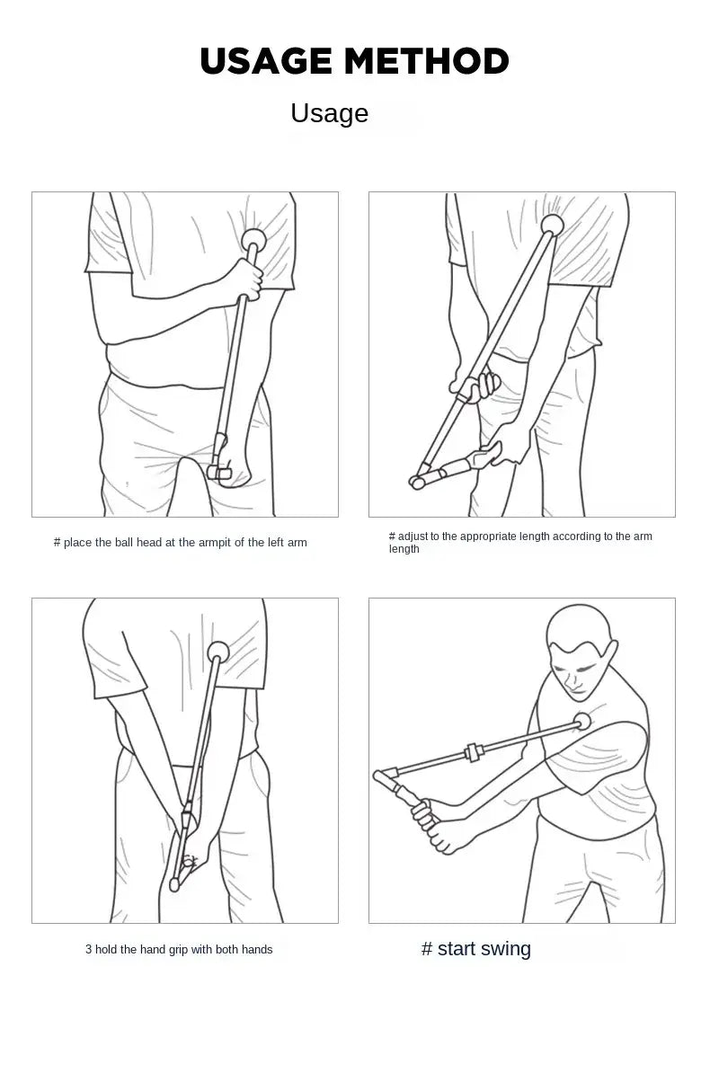 PGM Golf swing trainer Folding Correction Practitioner Adjustable Length Angle Beginner Available with Left Right Hands