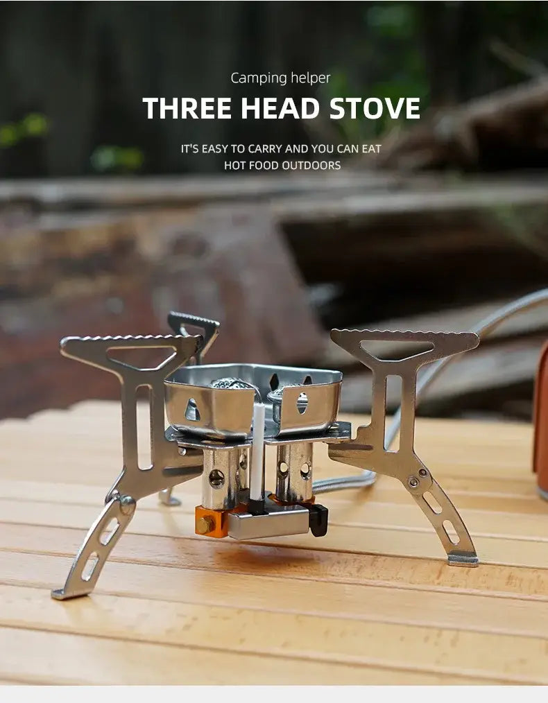 Outdoor Portable Three Head Stove