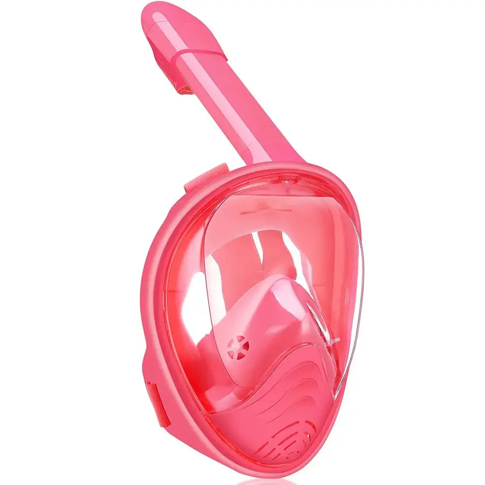 Full Face Snorkel Mask with Detachable Camera Mount - Wide View Anti-Fog Anti-Leak - Adult & Kids