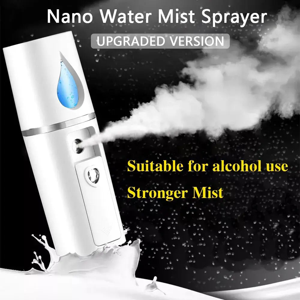 Facial mister - mini portable rechargeable handy face humidifier sprayer