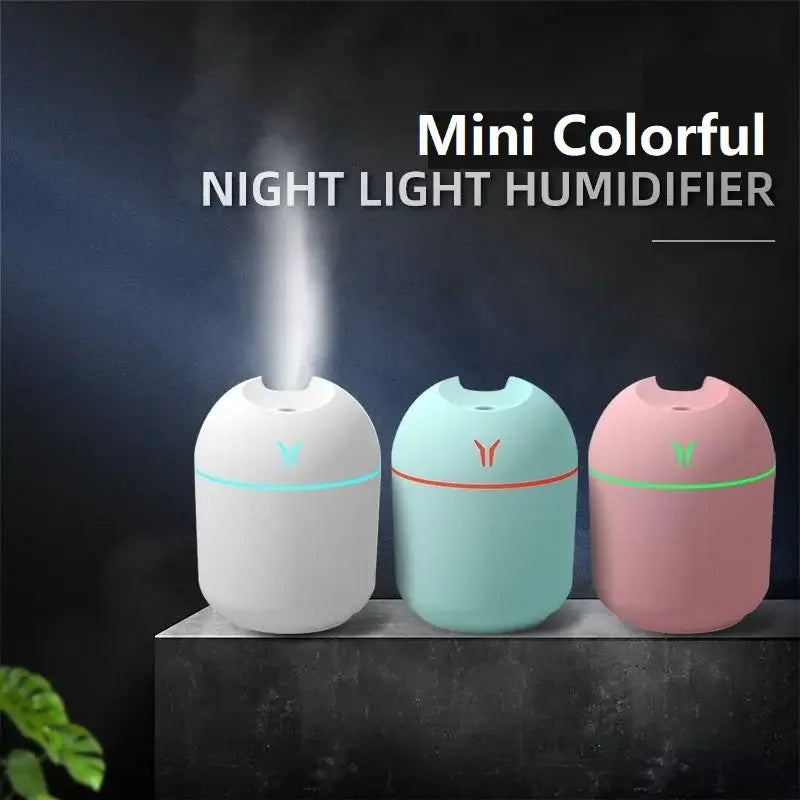 250ML Humidifier Mini Aromatherapy Humidifiers Diffusers For Home Romantic Light USB Essential Oil Diffuser Car