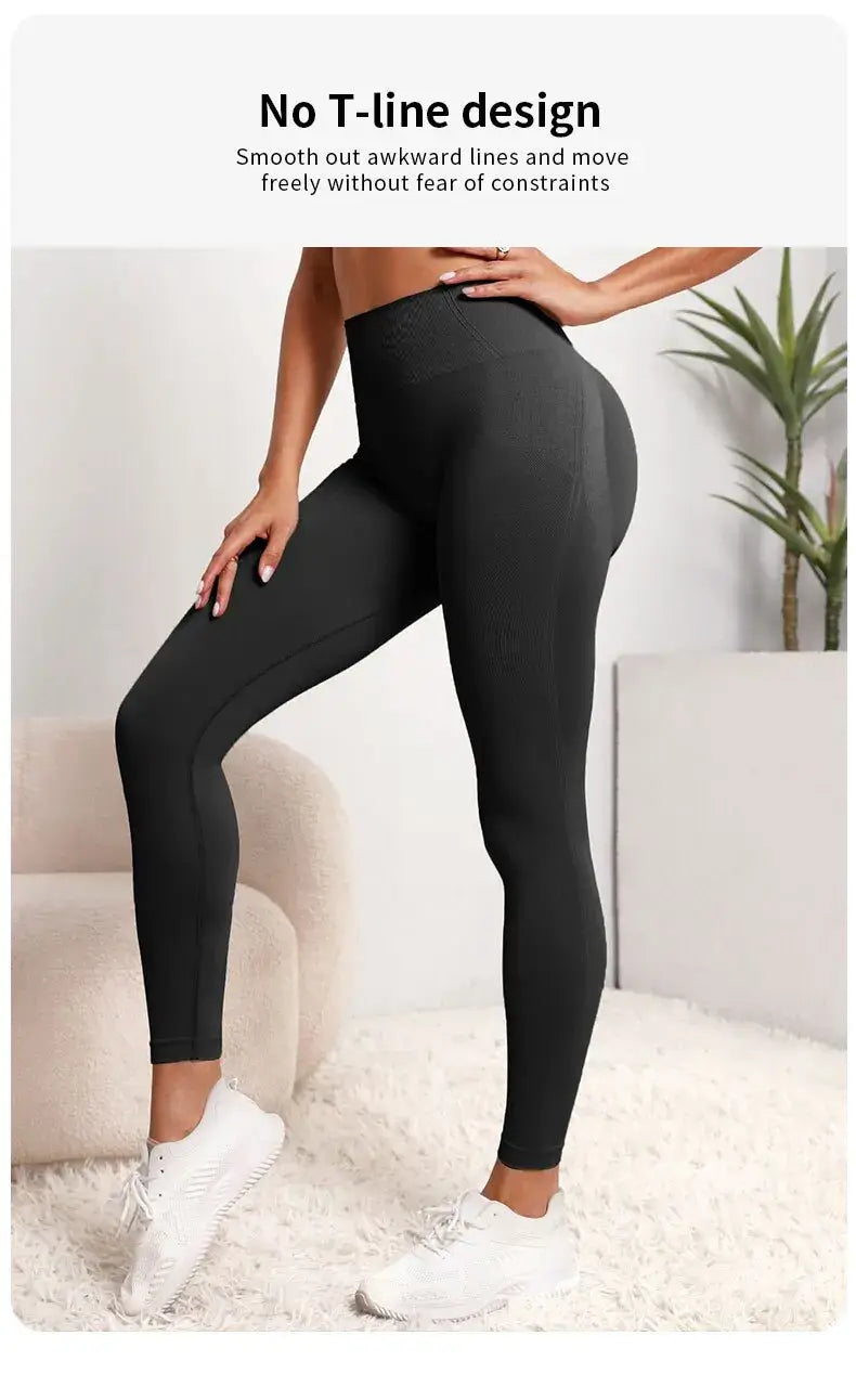 Women’s seamless yoga pants | high waist fitness leggings | contouring design & moisture-wicking