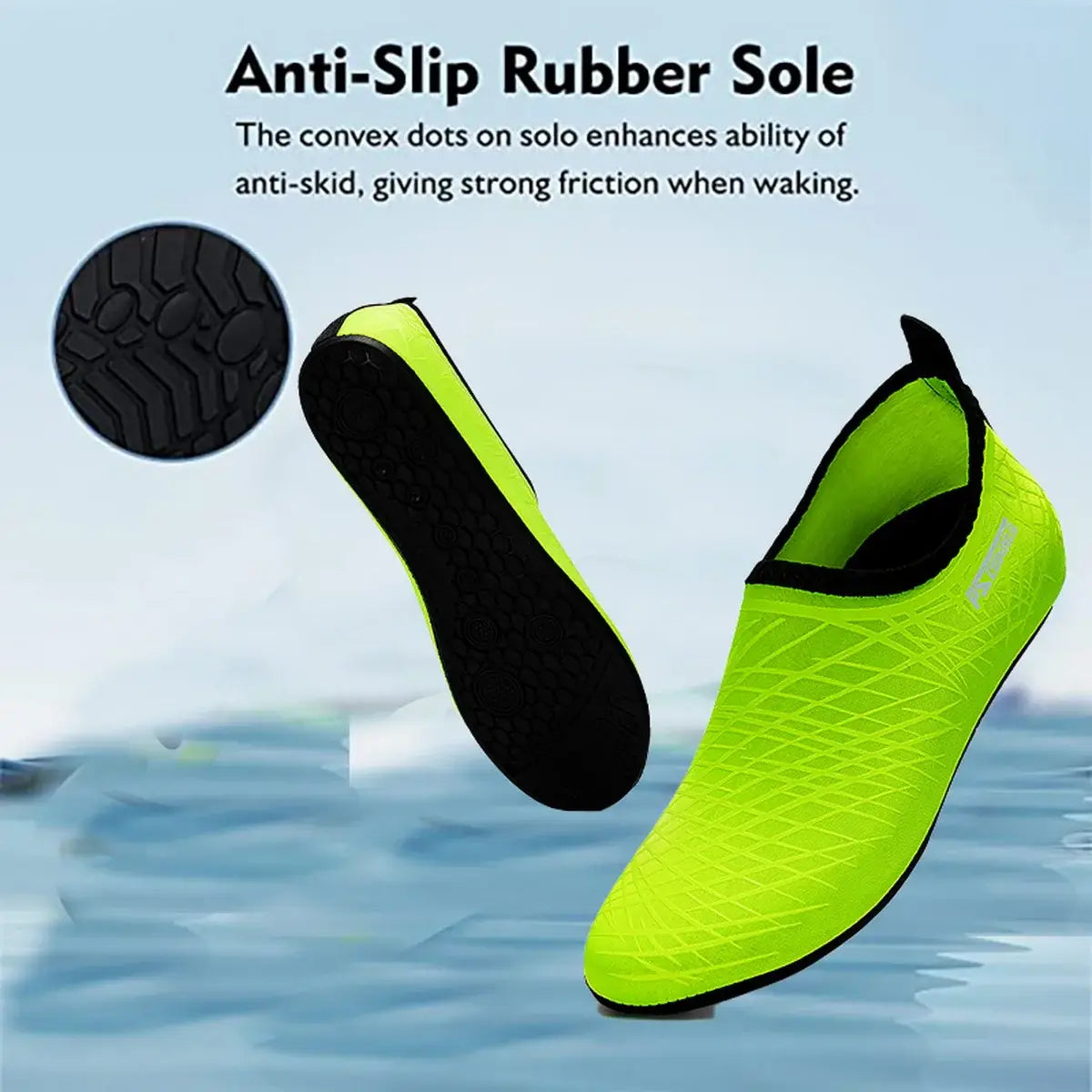 Swim shoes for women men - quick-dry aqua socks for beach pool yoga - barefoot exercise wear