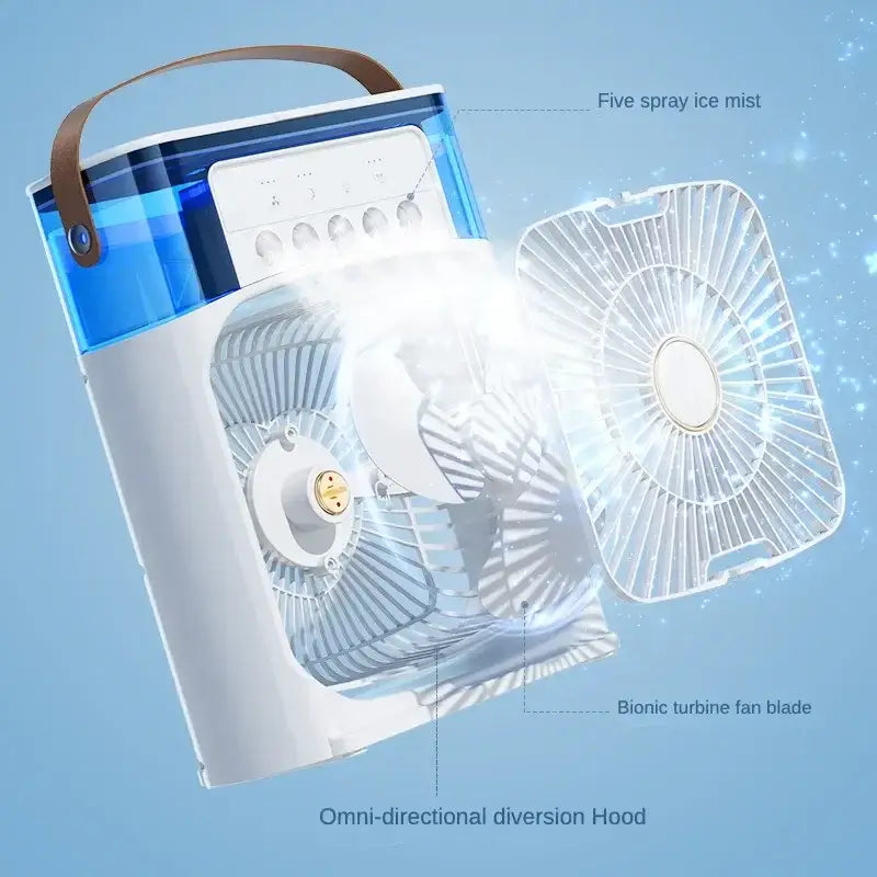 Portable Air Conditioner - Small Air Cooler with Hydrocooling Technology - 3 Speed Fan - For Office and Home