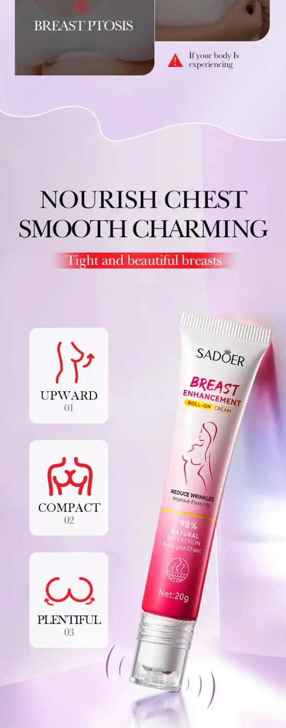 Natural breast enlargement cream lift firm breast improve sagging massage chest rapidly growth