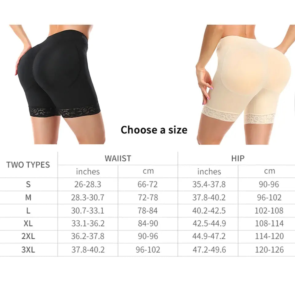 Big booty shapewear | padded panties for women | natural-looking enhancer