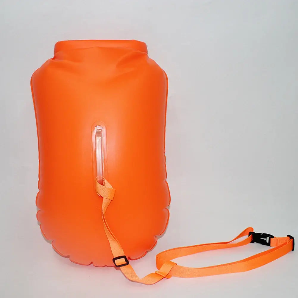 20L Safety Swimming Buoy PVC Inflatable Drifting Rafting Bag with Belt 12KG Buoyancy Lightweight for Water Sports