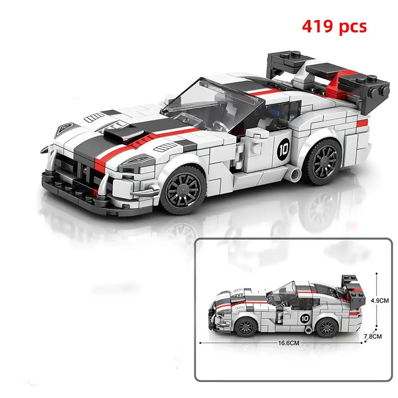 City Technical Car Speed Champion Sports Racing Car Vehicle Racer Moc Building Blocks Educational Toys