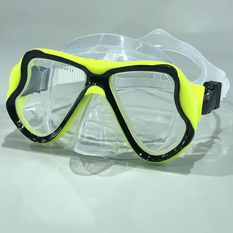 Scuba snorkel diving mask - professional snorkeling goggles for adults - tempered glass lens