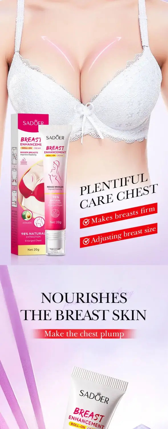 Natural breast enlargement cream lift firm breast improve sagging massage chest rapidly growth