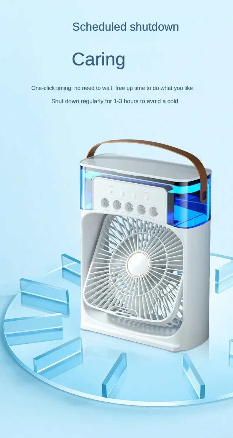 Portable Air Conditioner - Small Air Cooler with Hydrocooling Technology - 3 Speed Fan - For Office and Home