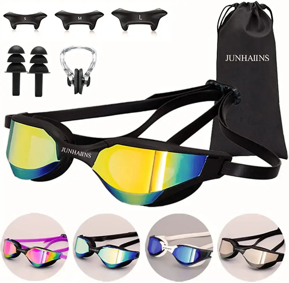 Swimming Goggles Glasses,Professional Anti Fog No Leaking UV Protection Racing Swim Goggles For Women Men Adult Youth