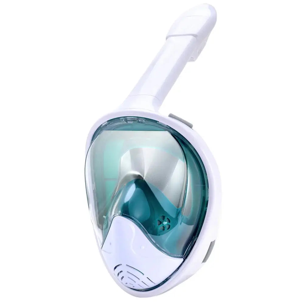 Full Face Snorkel Mask with Detachable Camera Mount - Wide View Anti-Fog Anti-Leak - Adult & Kids