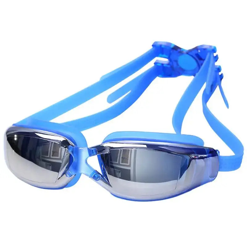 Adults waterproof adjustable band diving silicone uv protection anti-fog swimming goggles