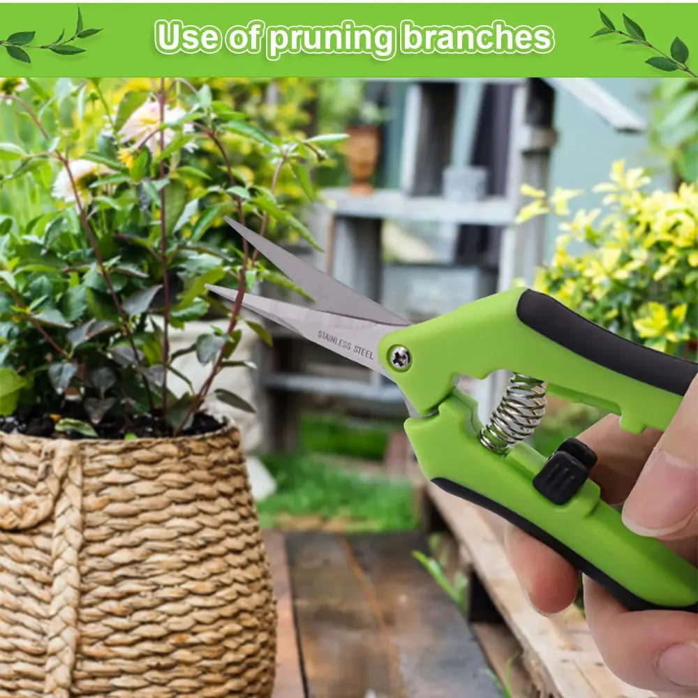 Garden Tools Secateurs Bonsai Shears Metal Gardening Scissor Pruning Tool Hand Cutter Fruit Picking Weed Household