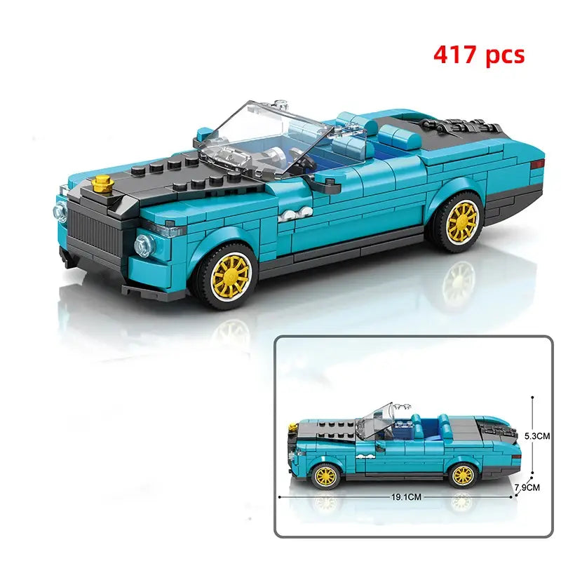 City Technical Car Speed Champion Sports Racing Car Vehicle Racer Moc Building Blocks Educational Toys