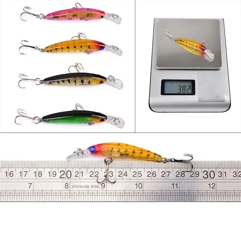 56Pcs Almighty Mixed Fishing Lure Bait Set - Hooks Wobbler Crankbaits Swimbait Minnow Hard Baits