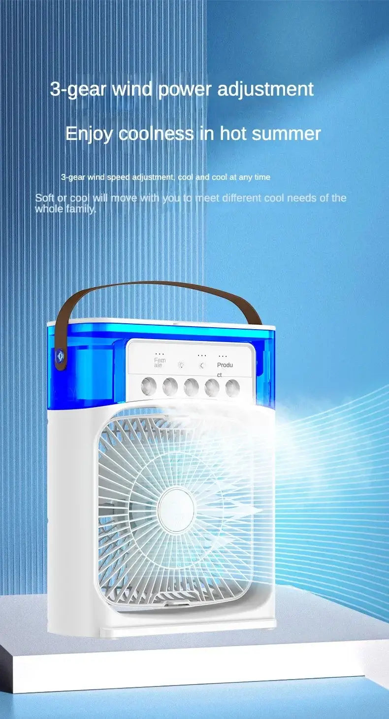 Portable Air Conditioner - Small Air Cooler with Hydrocooling Technology - 3 Speed Fan - For Office and Home